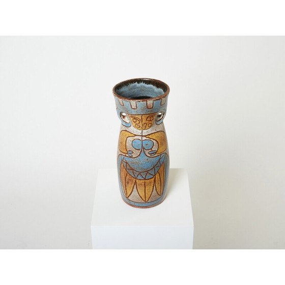 Image 1 of Vaso vintage in ceramica smaltata della collezione Maya di Accolay, 1950