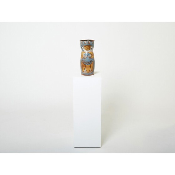 Image 1 of Vaso vintage in ceramica smaltata della collezione Maya di Accolay, 1950