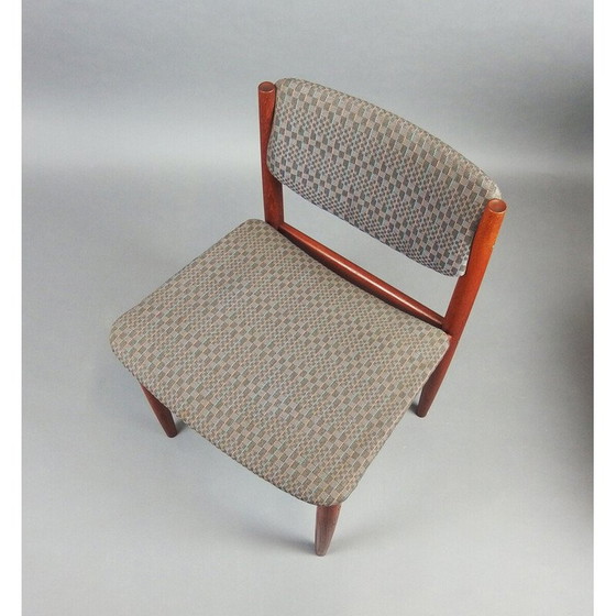 Image 1 of Set of 6 vintage chairs model "197" in teak and fabrics by Finn Juhl for France et Son, Denmark 1960