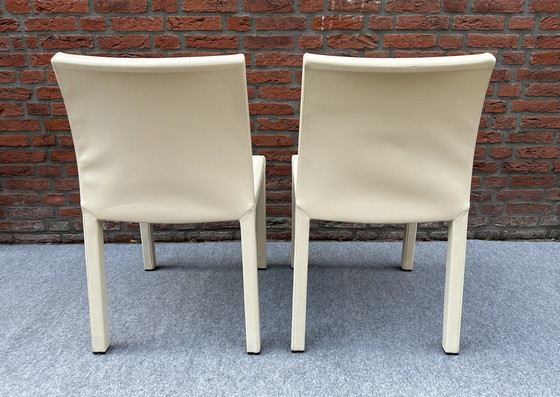 Image 1 of 2 x vintage chairs leather