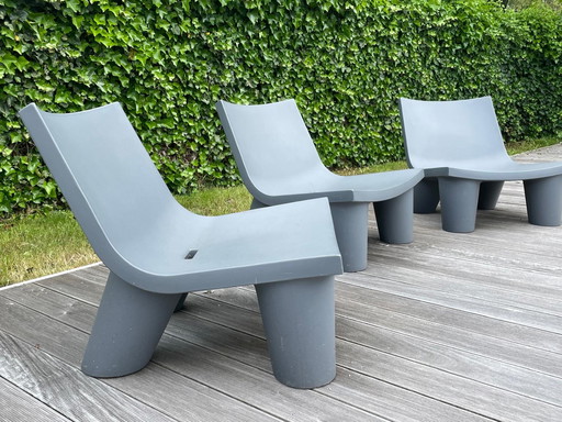 Chaise de jardin 3x Slide Low Lita de Paola Navone