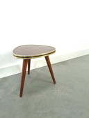 Side Table With Dark Brown Wood-look Formica Top