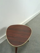 Side Table With Dark Brown Wood-look Formica Top