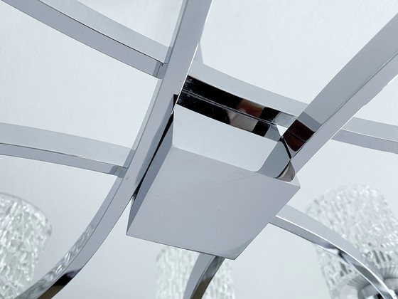 Image 1 of Very Large Vintage Kaiser Glass Pendant Lamp