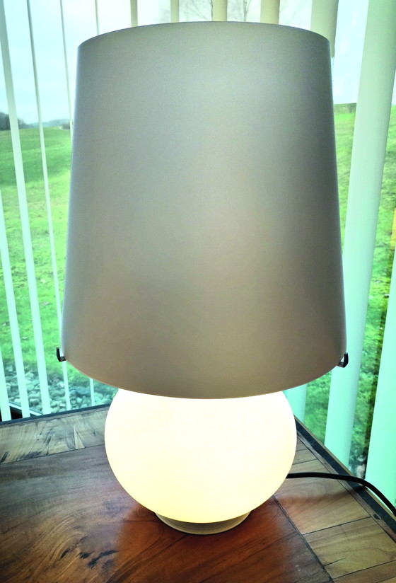 Image 1 of Medium table lamp Fontana Arte, Murano glass H 53 Cm - Designer: Max Ingrand