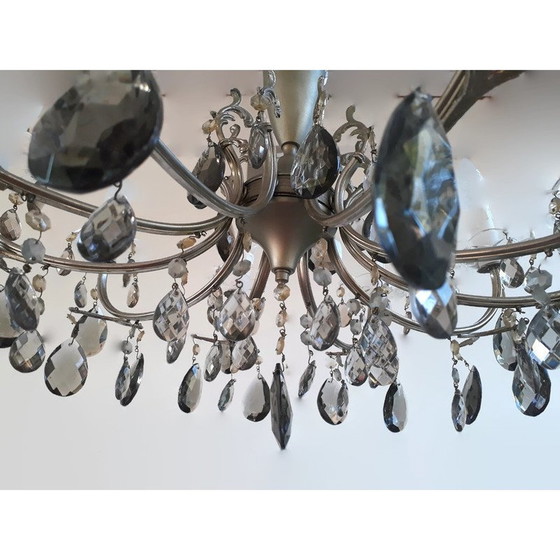 Image 1 of Vintage Italian 10-light red crystal chandelier, 1920