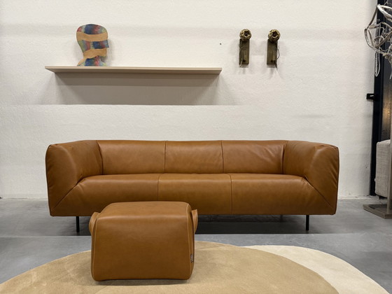 Image 1 of Label Vandenberg Moby Dick Sofa Set With Footstool Bovino Leather