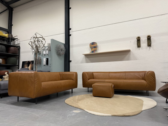 Image 1 of Label Vandenberg Moby Dick Sofa Set With Footstool Bovino Leather