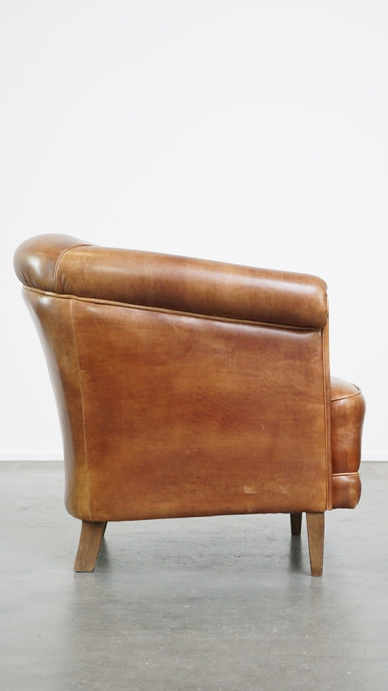 Image 1 of Club Chair Made Of Beef Leather