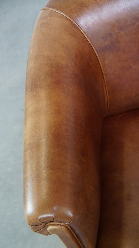 Image 1 of Club Chair Made Of Beef Leather