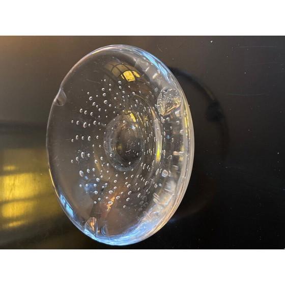 Image 1 of Vintage bubble crystal ashtray, 1970s