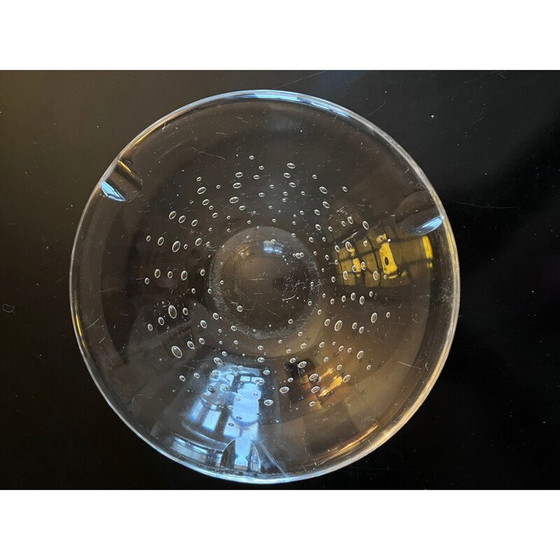 Image 1 of Vintage bubble crystal ashtray, 1970s