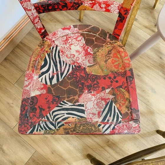 Image 1 of Set of 4 mismatched vintage chairs