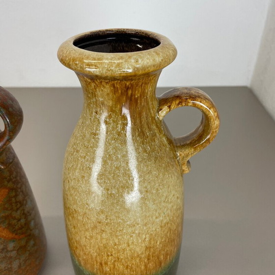 Image 1 of Pair of vintage fat lava ceramic vases for Scheurich, Germany 1970s