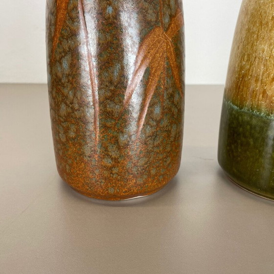 Image 1 of Pair of vintage fat lava ceramic vases for Scheurich, Germany 1970s