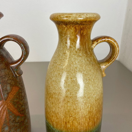 Image 1 of Pair of vintage fat lava ceramic vases for Scheurich, Germany 1970s