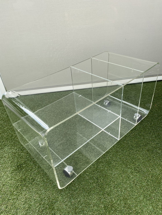 Image 1 of Space age Plexiglas audio furniture