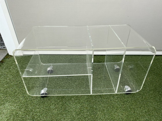 Image 1 of Space age Plexiglas audio furniture