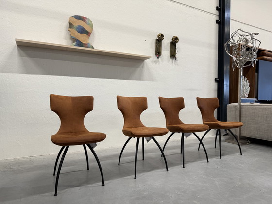 Image 1 of 4 sillas de comedor Leolux Callas Danza Leather