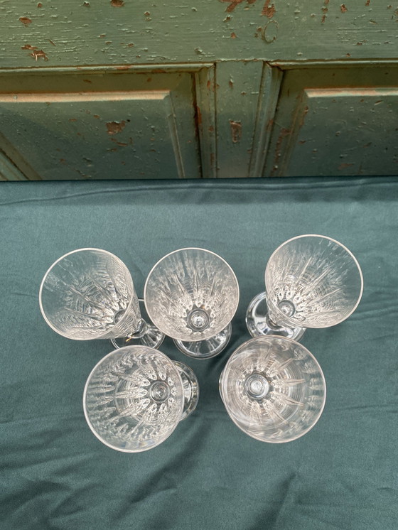 Image 1 of Set Of 5X Royal Leerdam Crystal Flûtes