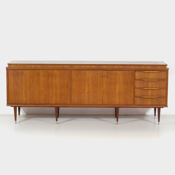 Image 1 of Vintage Mid Century Modern Dressoir In Teak, Jaren 60