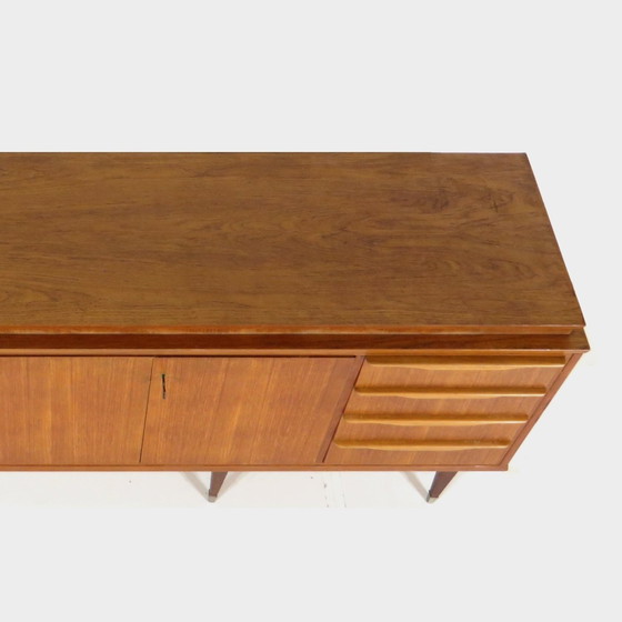 Image 1 of Vintage Mid Century Modern Dressoir In Teak, Jaren 60