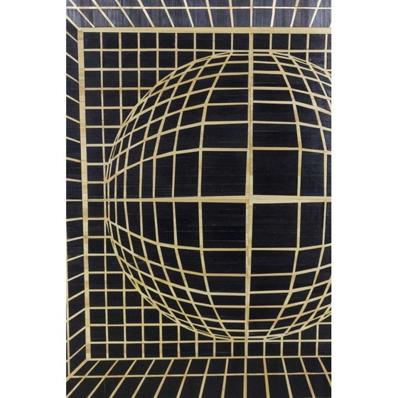 Image 1 of Vintage panel in straw marquetry