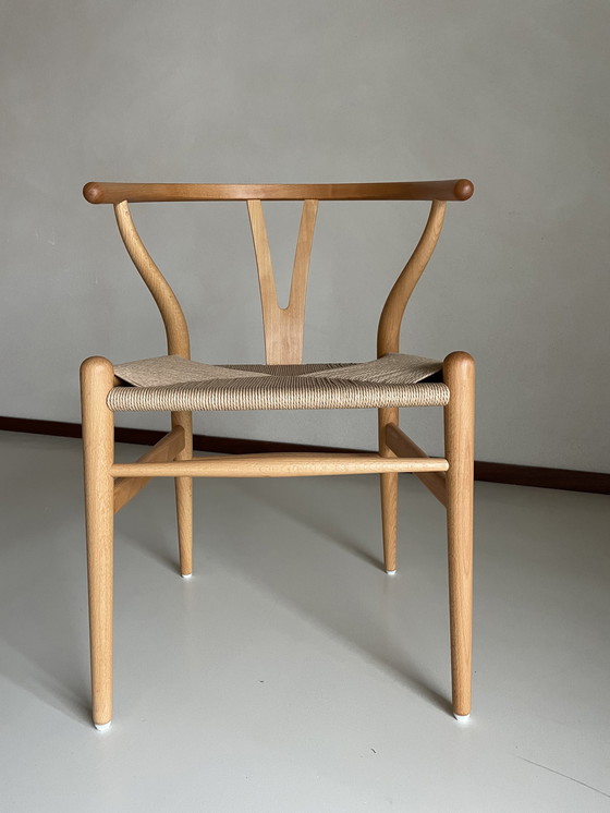 Image 1 of 6x Carl Hansen And Son Ch24 Chaise Wishbone Naturelle