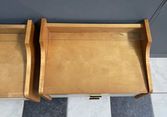 Image 1 of Set Of 2 Night Stand Cabinets 1960S