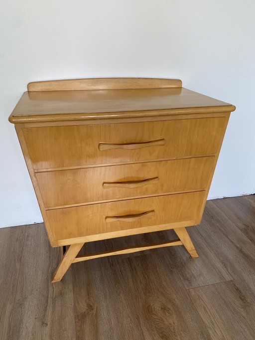 Birch Chest of Drawers Dresser 50'S