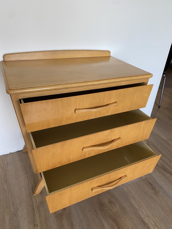 Image 1 of Birch Chest of Drawers Dresser 50'S