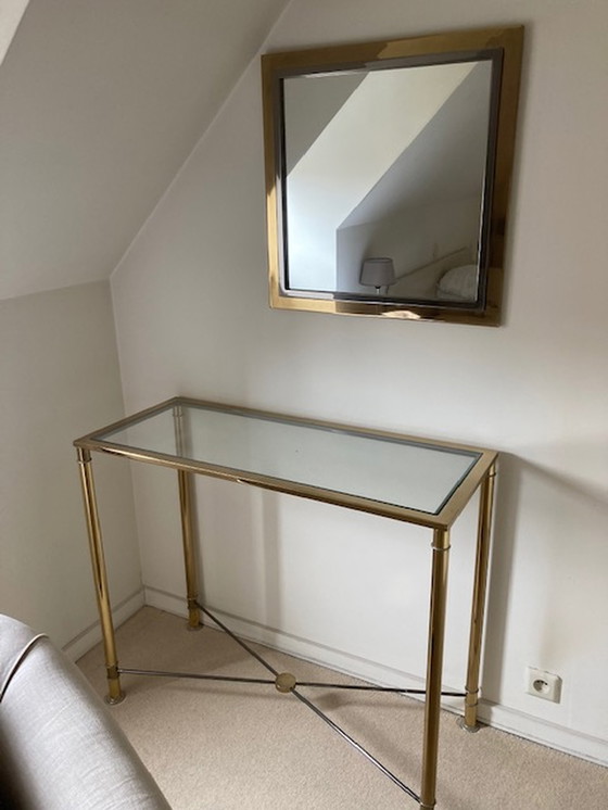 Image 1 of Tavolo da boudoir vintage con specchio