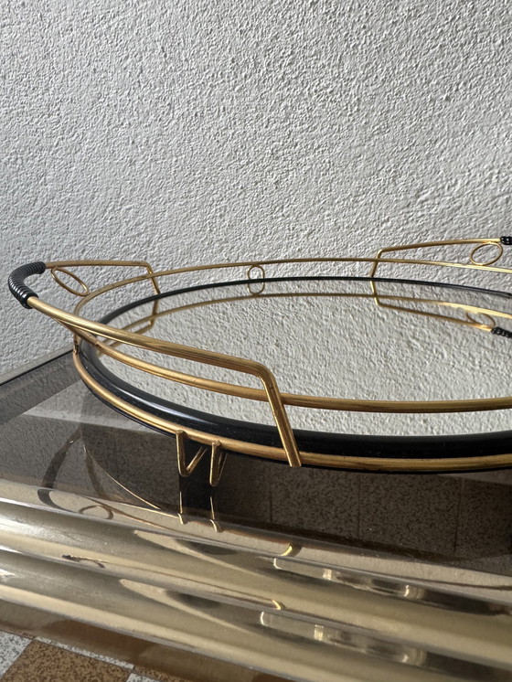 Image 1 of Brass Mirror Tray 60s