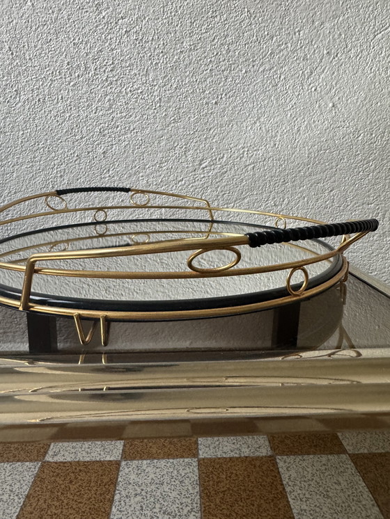 Image 1 of Brass Mirror Tray 60s