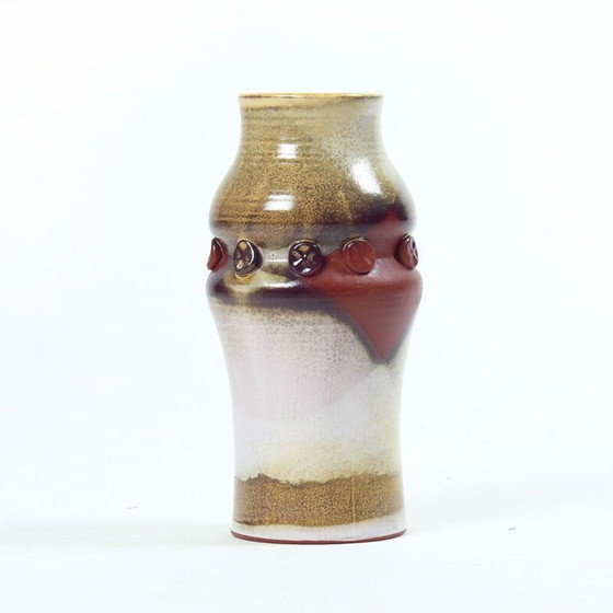 Image 1 of Mid century Ceramic Vase with a glazed finish, Czechoslovakia 1960s