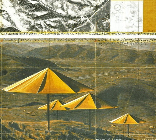 Christo ----Yellow Umbrellas