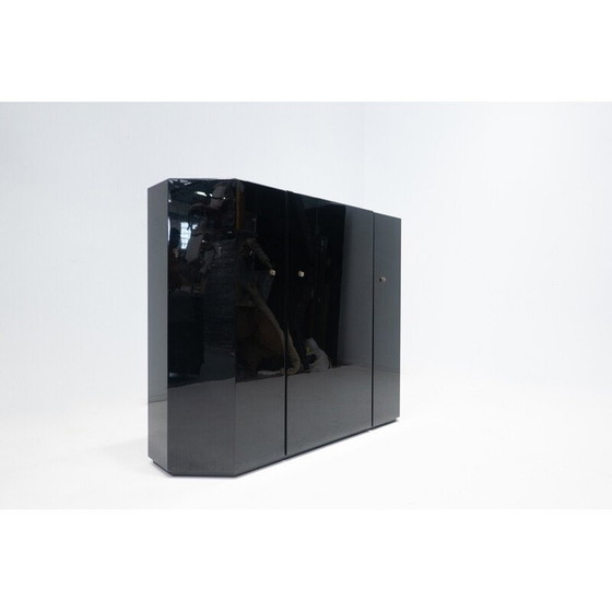 Image 1 of Vintage cabinet in black lacquer by Kazuhide Takahama for Cassina