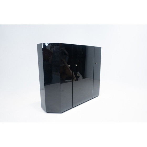 Image 1 of Vintage cabinet in black lacquer by Kazuhide Takahama for Cassina