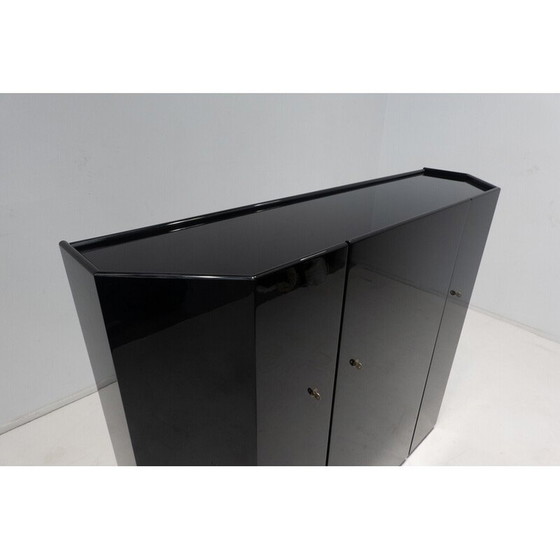 Image 1 of Vintage cabinet in black lacquer by Kazuhide Takahama for Cassina