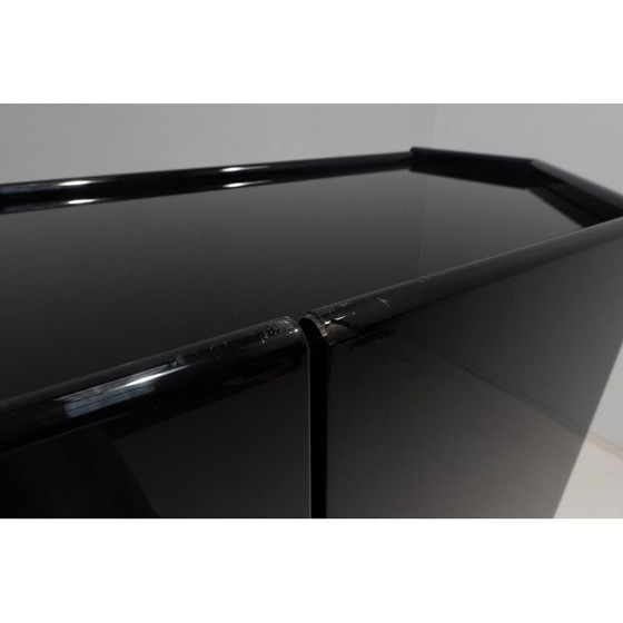 Image 1 of Vintage cabinet in black lacquer by Kazuhide Takahama for Cassina