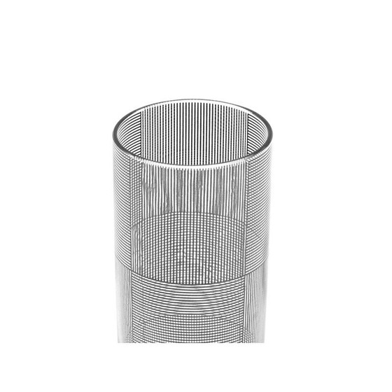 Image 1 of Vintage glass vase optical art Sydney Cash design for Moma New York 