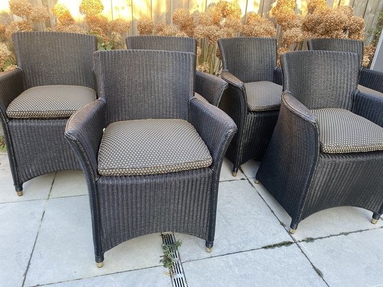 Image 1 of 6X Lloyd Loom Vincent Sheppard Chairs