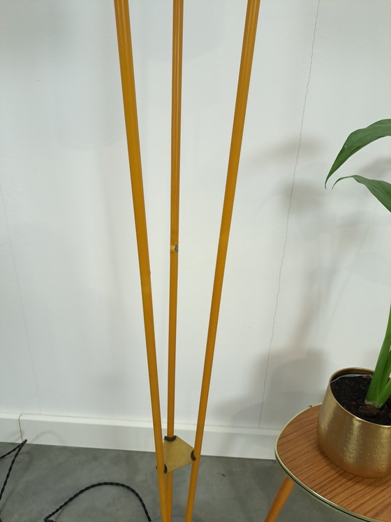 Image 1 of 1950s floor lamp with colored shades, floor lamp