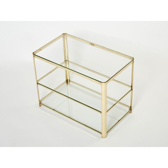 Image 1 of Vintage bronze side table by J.T. Lepelletier for Broncz, 1960