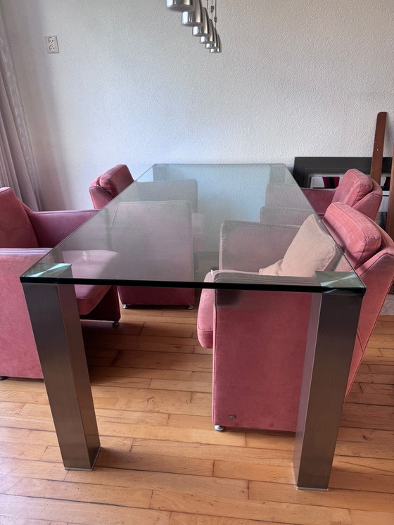 Image 1 of Glass Dining Table Madrid Gt Design