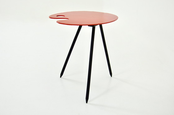 Image 1 of Table d'appoint Exposition 1958 par Lucien De Roeck pour Bois Manu