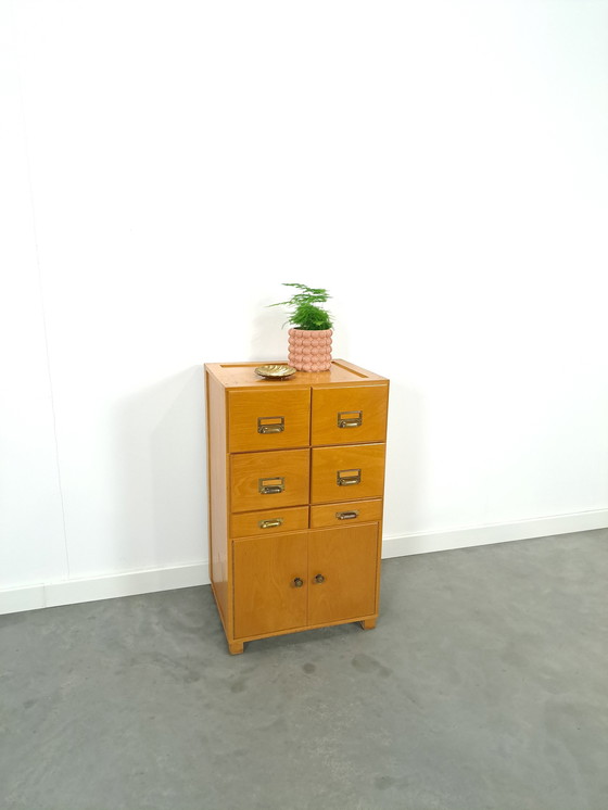 Image 1 of Old Wooden Chest of Drawers With Doors