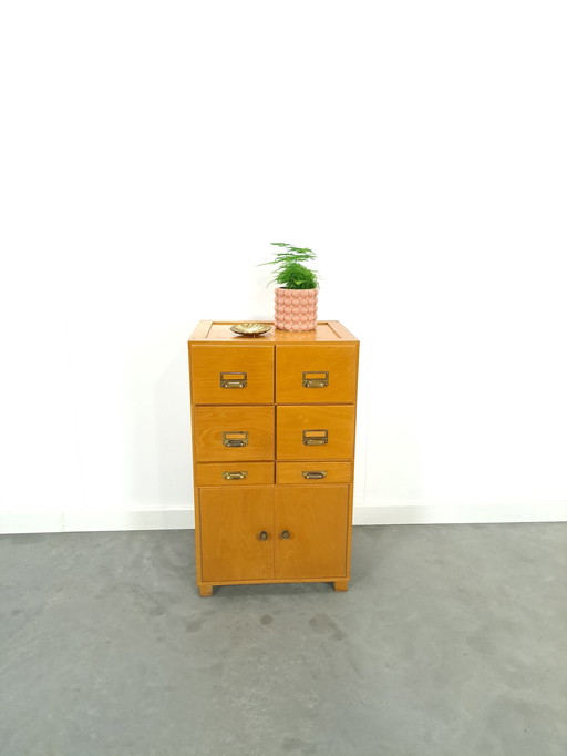 Old Wooden Chest of Drawers With Doors