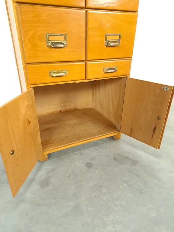 Image 1 of Old Wooden Chest of Drawers With Doors