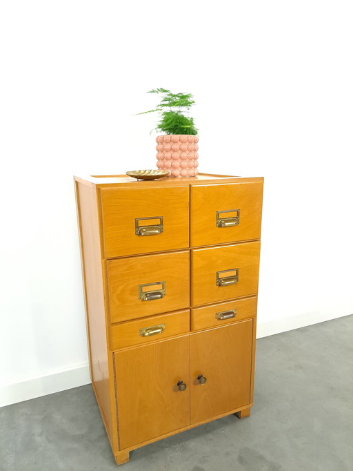 Old Wooden Chest of Drawers With Doors